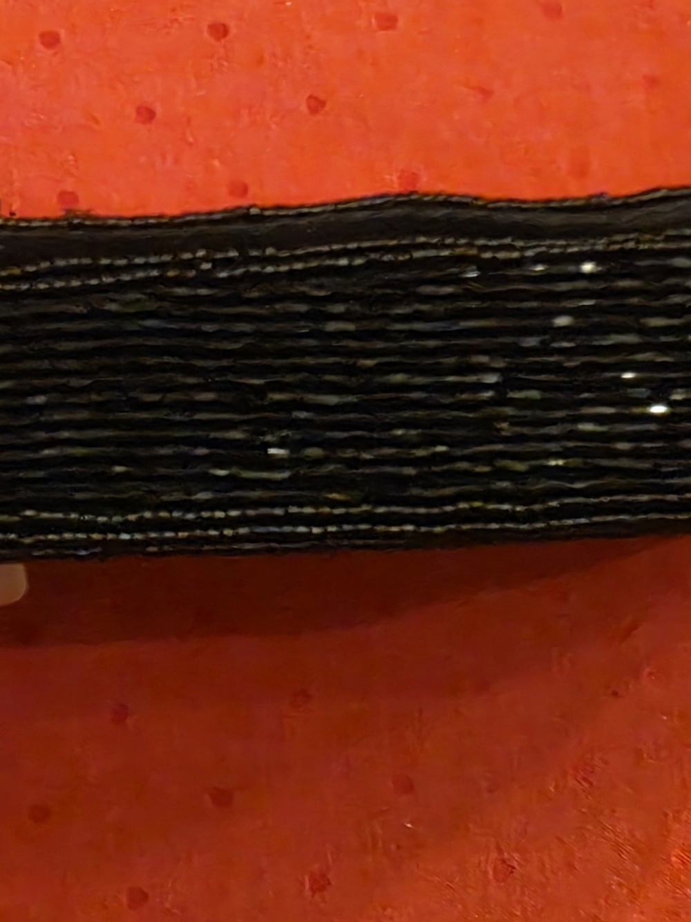 Stunning Vintage Black Beaded Multicolor Embroidered Evening Clutch - Picture 7 of 10